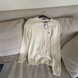 Ralph Lauren Cream Cable Knit Sweater NWT